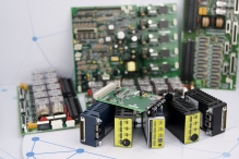 GE Mark VI IS200 control cards and interface modules prepared for inspection