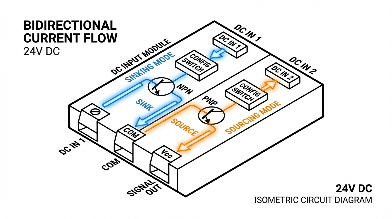 Dc Input Router Name Configurable DC Input Sink/Source for 24 VDC Wiring
